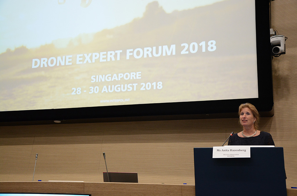 Anita Hazenberg, Director of the INTERPOL Innovation Centre, addressed the conference.